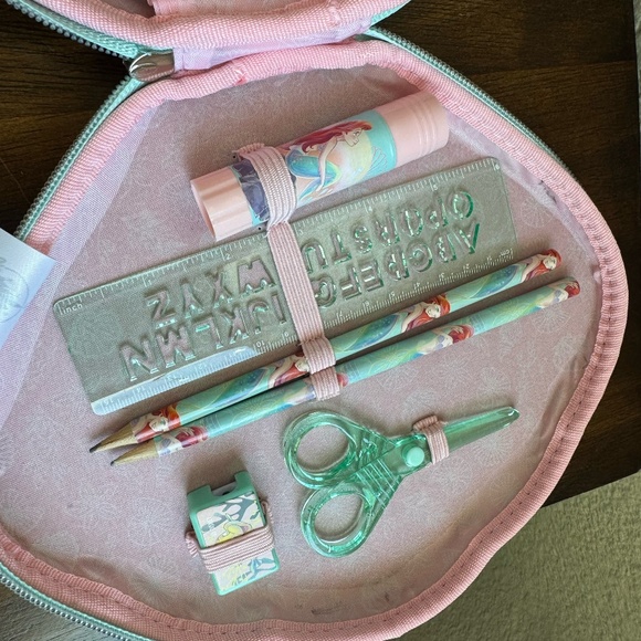 Disneys Ariel Pencil Case With Stationery For Kids - Picture 5 of 9